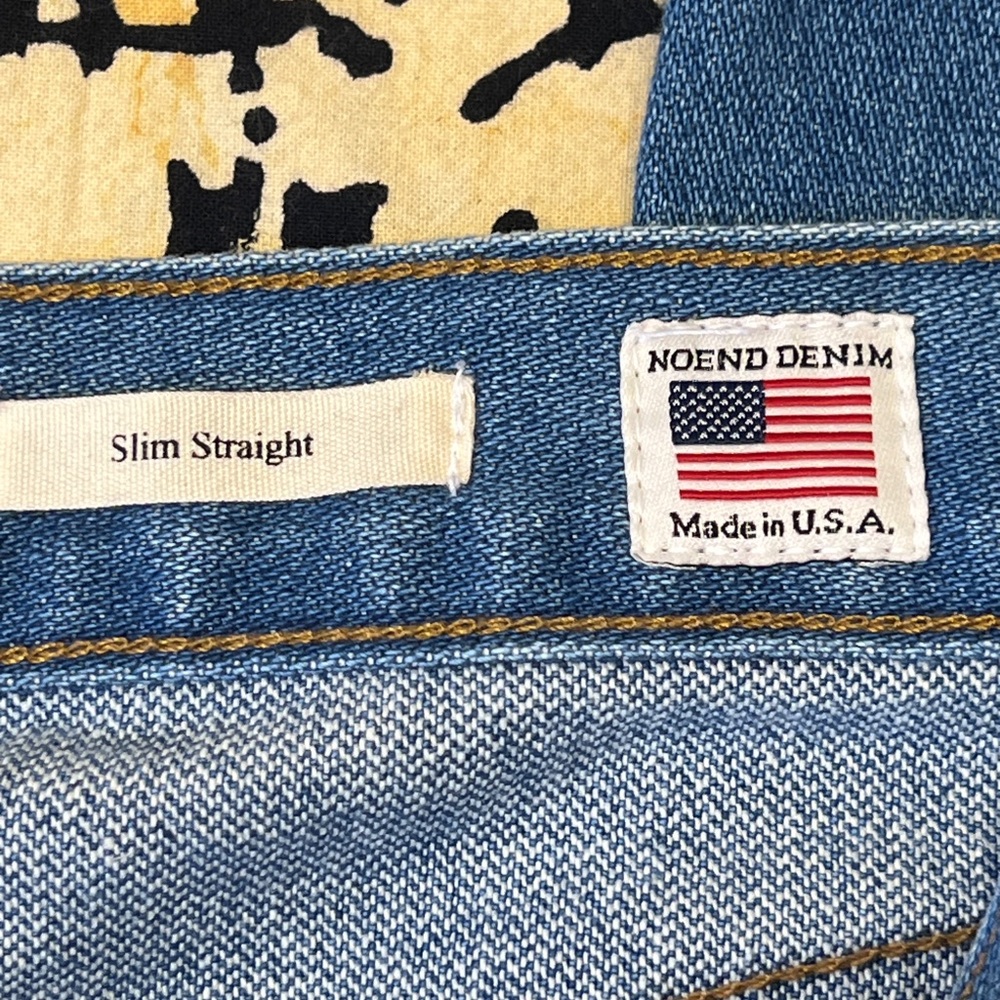 Noend Slim Straight Button-fly Crop Jeans - Size 30 -100% cotton - USA Made - Picture 4 of 12
